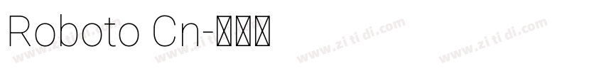 Roboto Cn字体转换